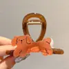 Pinza para el cabello de tamaño mediano de lunares blancos y negros estilo francés, diseñada para la parte trasera de la cabeza, un accesorio para el cabello nuevo y elegante con un aspecto sofisticado y con estilo