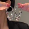 Pendientes de borlas con lentejuelas de metal de alta gama con diseño de nicho para mujer, ligeros, de lujo, a la moda, combinables con todo, estilo TikTok.