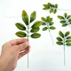 Temu Nuevo Simulación 7 Piezas Hoja de Cacahuete Hoja Individual Serigrafía Hoja DIY Paisaje Floral Planta de Ingeniería Material de Decoración de Pared