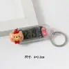 Reloj Colgante Pequeño Transparente Lindo de Dibujos Animados Colgante de Llavero Mini Portátil Reloj Electrónico Digital Silencioso para Estudiante