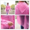Impermeable desechable adulto engrosado exterior PVC transparente una pieza PE protección ambiental esmerilado peva impermeable fábrica venta al por mayor