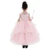 Fantasia Vestido de Princesa Magia Bruxa Cosplay Performance Grimm Meninas Vestido Formal Infantil Performance Halloween