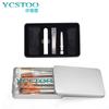 Caixa Quadrada de Folha de Flandres Pen Drive Pinça de Metal Caixa de Armazenamento para Embalagem Placa Gua Sha Cortador de Unhas Caixa de Embalagem com Tampa