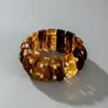 Joyería Europea y Americana, Diseño de Moda, Pulseras de Codo Acrílicas, Combinación de Colores Retro, Pulseras y Brazaletes Exagerados de Alta Gama