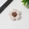 Flor de Crochet Puff Ponto 7cm Flor de Lã Flor DIY Acessórios para Grampo de Cabelo Joias Acessórios para Bolsa Roupa