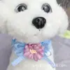 Lenço bandana para pet toalha de baba para cachorro cachorro grande cachorro pequeno bandana xadrez bandana de gato acessórios Teddy Samo