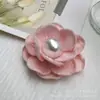 Novo Tecido Floral 3D Retro de Lótus com Pérolas para Artesanato Acessórios para Joias DIY Acessórios de Cabelo Broche Flores para Sapatos Fornecimento de Fábrica