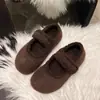 2026 Moda Inverno Aumenta Altura Sapatos Peludos Mais Veludo Mules Sapatos de Algodão Quentes Sapatos Peludos Cinza Claro Mocassins Casuais
