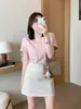 Minifalda de lunares estilo Hepburn, vestido de verano para mujer, falda de moda de este año, alta gama, petite, falda de línea A de cintura alta