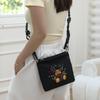 Nuevo Llegada Oso de Lentejuelas Estilo Japonés Cadena de Bolas Bolsa de Compras Bordada Pequeña Combinable Portátil Gran Capacidad Moderna Bolsa Cruzada
