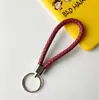 Chaveiro de corda de couro trançado com detalhes chaveiro de casal chaveiro de carro pequeno presente chaveiro colorido atacado