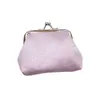 Bolsa para monedas de 3 pulgadas linda mini color tela brillante hebilla bolsa para cambio de mano de dama bolsa para monedas de mano al por mayor