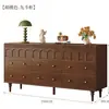 Cómoda de Lujo Ligero Estilo Vintage, Unidad de Almacenamiento de Madera para Montar en la Pared con Cinco Cajones para Dormitorio, Nuevo Almacenamiento Retro con Seis Cajones, Cómoda Multifuncional