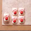 Joias para Unhas Desenho Animado Porco Morango Resina Fofo Estéreo Usável Acessórios de Unha Grampo de Cabelo Cola de Creme Acessórios DIY