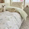 Conjunto de cama de três peças para dormitório de estudante universitário, lençol e fronha de algodão puro, tamanho solteiro, adequado para todas as estações, novo modelo de roupa de cama 2026