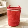 Cesto de roupa suja com acabamento em renda, transfronteiriço, caixa organizadora de tecido xadrez para brinquedos e roupas, cesto organizador para dormitório