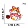 Jiu Shao Lindo Gato de Dibujos Animados Bordado Parches de Tela Accesorios de Ropa Parches de Animales Insignia de Bordado a Computadora Pegatinas de Bordado para Bebé