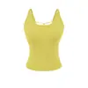 Camisola acolchada Pure Desire sin espalda con tiras cruzadas para mujer 2026 Verano Ajuste Delgado Ropa exterior Top base corto sin mangas