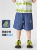 Conjunto de Verão para Meninos Europeus Camiseta de Manga Curta e Shorts Jeans Roupa Infantil Bebê Menino Verão Estilo Fino