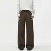 Pantalones de hombre LKTM con puño 26AW Micro-campana Unisex Marca de moda Botón de París Caída Versátiles Pantalones casuales
