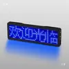 Placa LED Bluetooth de Color Mixto Barra KTV Identificación de Conductor Designado Tarjeta de Identificación de Trabajo Placa de Trabajo Electrónica Luminosa Desplazable Teléfono Móvil Texto Cambiable