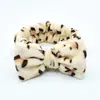 Popular Europea y Americana Terciopelo de Coral Estampado de Leopardo Diadema Mariposa para Mujer Coreana de Lunares Diadema Cuadros Lavado de Cara