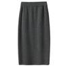 Saia de malha engrossada mid-length 2022 outono e inverno nova moda cintura alta emagrecimento split hip saia de um passo para as mulheres