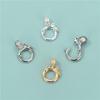 S925 Plata Esterlina Chapado en Oro Anillo Colgante Hebilla Se Puede Abrir Hebilla de Pulsera Hebilla Mecánica Hebilla Hebilla de Plata Accesorios DIY Venta al por Mayor