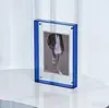 Porta-Retrato de Perler Beads Acrílico DIY Criativo para Mesa Transparente Porta-Retrato ins Simples Exibição de Fotos de Cartão Postal Moldura para Pintura