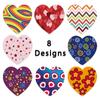 Fabricante Oferta al por mayor Autoadhesivas Coloridas en Forma de Corazón Día de San Valentín Boda Fiesta Decoración Pegatinas Etiquetas