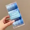 Cajas de Gomas para el Cabello, Bandas de Cabello Coloridas de Alta Elasticidad para Adultos, Gomas de Caucho Duraderas para Coletas Altas de Mujer