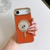 Espejo de Cosméticos de Moda para Mujer con Diamantes y Funda de Teléfono Móvil Dos en Uno Adecuada para Apple Iphone16Promax
