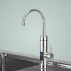 Torneira Elétrica Quente de Aço Inoxidável Mais Vendida em Fronteiras, Aquecimento Instantâneo para Pia de Cozinha, Aquecedor de Água Inteligente Digital de Uso Duplo Quente e Frio