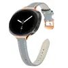 Adequado para pulseira de couro nova do Samsung Watch 8/9, pulseira de relógio de couro de cauda pontiaguda universal para Watch 8 Classic