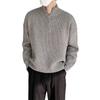 Popular Transfronterizo Talla Europea Talla Grande Suéter Tejido para Hombre Media Cremallera Cuello Alto Chaqueta Cálida Tendencia de Negocios Venta al por Mayor de Fábrica