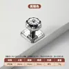 Maçaneta de porta de guarda-roupa minimalista francesa luxo leve armário alça longa gaveta furo único liga de zinco prata alça brilhante