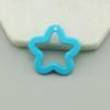 Llavero con colgante de estrella de cinco puntas hueca de 30 mm, pendientes, bolsa de material, accesorios de joyería acrílicos para bricolaje.