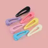 Novos Presilhas Coloridas Vazadas Bico de Pato Cor Sólida Presilhas de Cabelo Infantis Acessórios de Cabelo Presilhas para Franja Presilhas Laterais Acessórios Atacado