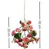 Rosas artificiales de múltiples cabezas para bodas, arreglos de escenas con flores artificiales, decoración del hogar, adornos de flores artificiales, flores artificiales de comercio exterior