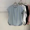 2026 Verano Nuevo Top Holgado de Manga Murciélago con Cuello Redondo Estilo Japonés para Mujer Jersey Ropa Interior ins Ropa de Mujer Camisa de Verano