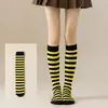 Calcetines Rayados Transfronterizos Europeos y Americanos Niños Navidad Copsplay Rendimiento Japonés Jk Caña Larga Calcetines Hasta la Rodilla para Hombre