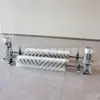 Limpiador de Rodillo Eléctrico para Cepillo Limpiador de Banda Transportadora Campo de Arena de Cemento B800 Rodillo de Cepillo de Nylon Resistente al Desgaste Limpiador sin Motor