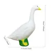 Nuevo Modelo Transfronterizo de Ganso Blanco Grande Animal Realista al Aire Libre Figura de Pato Artesanía de Resina para Decoración de Rocalla y Piscina