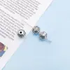 Contas espaçadoras de liga de Xizang metal prata antiga tubo reto contas soltas pulseira colar fabricação de joias