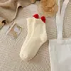 Calcetines para Dormir de Otoño e Invierno, Calcetines Gruesos de Coral Fleece, Calcetines Cálidos de Toalla, Calcetines Gruesos Navideños de Dibujos Animados, Calcetines para Dormir