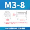 Columna de tuerca remachable con orificio ciego hexagonal de acero inoxidable 304 BSOS-M2/M3/M4/M5/M6/BSOS-3.5M3M4