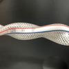 Mangueira de Lavagem de Carro Transparente Resistente ao Desgaste de PVC com Malha Reforçada de Fibra e Padrão de Pele de Cobra