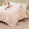 Colcha de malha de algodão Classe A para primavera e outono, colcha de solteiro e casal para dormitório, colcha de inverno quente e espessa, colcha de ar condicionado, presente promocional