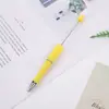 Plumas de Cuentas de Colores, Plumas Creativas para Bolígrafo DIY con Cuentas, Lindos Bolígrafos de Tinta de Gel con Gradiente de Color Macarrón Multicolor, Al por Mayor en Stock