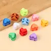 Pinzas de Resorte Coloridas Personalizadas, Pinzas Decorativas con Cordón en Forma de Corazón para Dobladillos de Chaquetas y Pantalones, Botones de Presión de Plástico con Doble Agujero